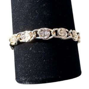 Vintage Sarah Coventry Gold Tone Chain & Link Bracelet